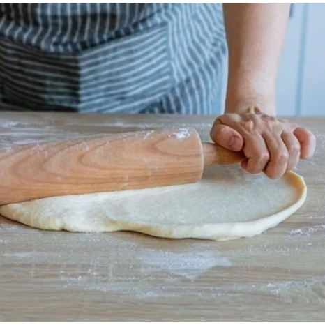 1 Rolo de Madeira para Massas 45cm Pães Prático Pizzas Macarrão