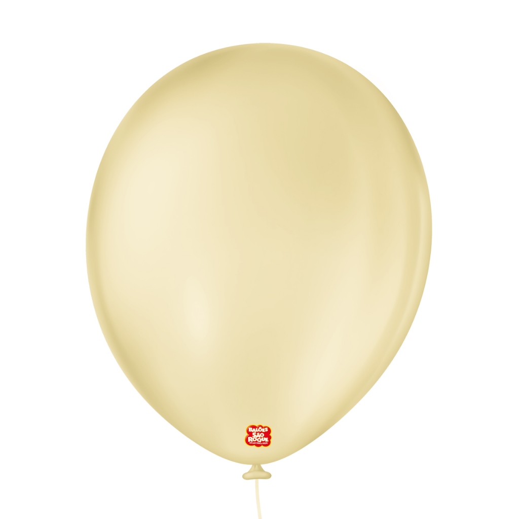 50 Unidades Tamanho 11 Balão Bexiga Bege Nude São Roque