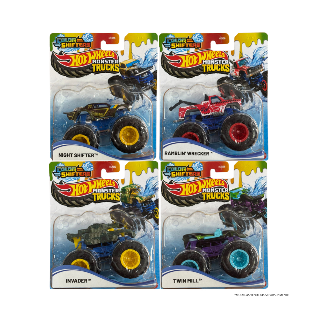 Hot Wheels Monster Trucks Color Shifters Muda De Cor Shopee Brasil
