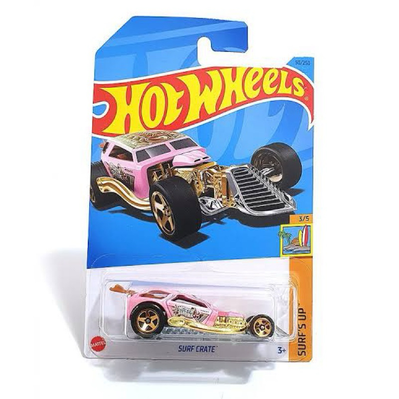 Hot Wheels Surf Crate Treasure Hunt Pink Rosa RARO Shopee Brasil