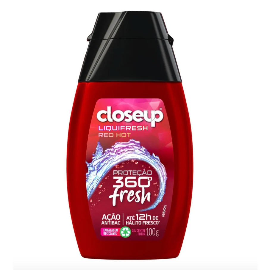 Creme Dental Em Gel Closeup Liquifresh Red Hot 100g Shopee Brasil