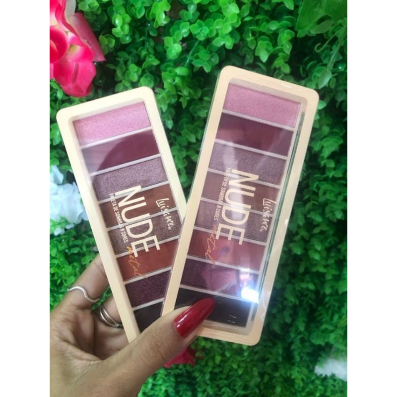 Paleta De Sombras Cores Metal Nude Luisance Shopee Brasil
