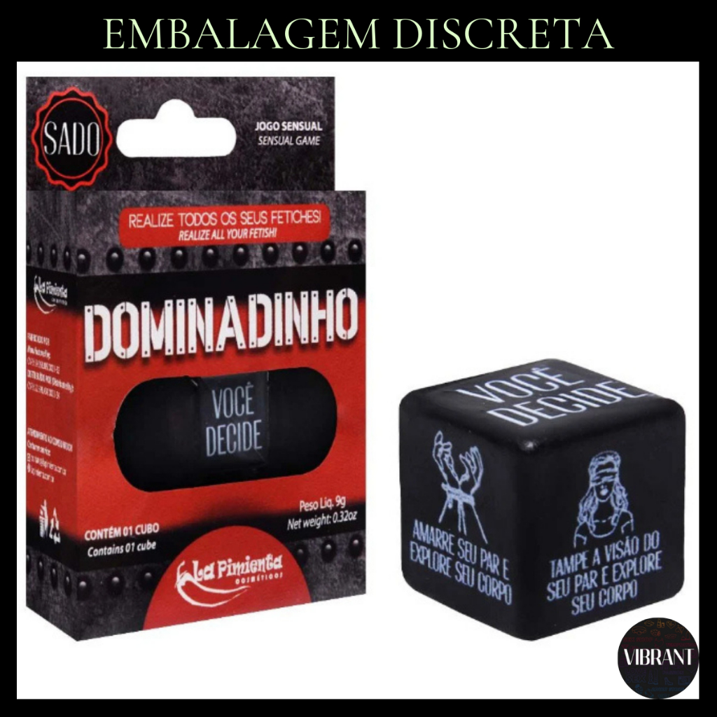 Dado DOMINADINHO Posições Tarefas de Sado Dado Erótico Sensual Sex Shop