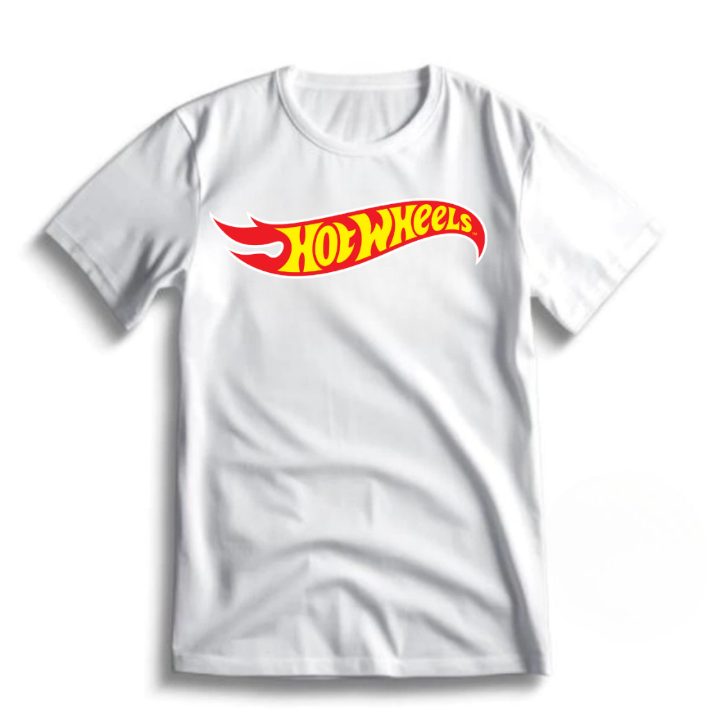 Camiseta Infantil Juvenil Unissex Hot Wheels Temática em Algodão
