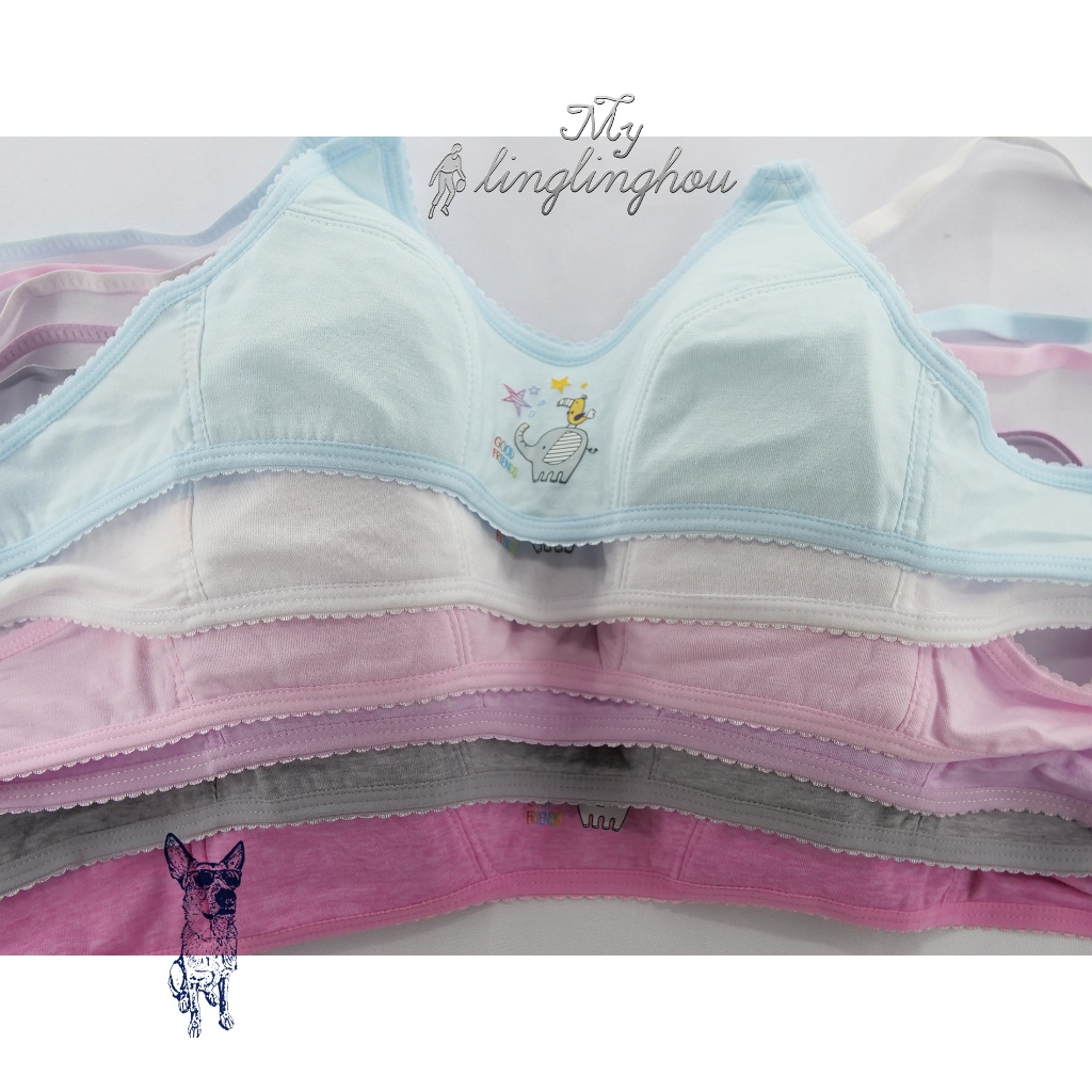 KIT 2 3 4 Sutiã Menina Moça Infantil Lingerie pouco Bojo 1081