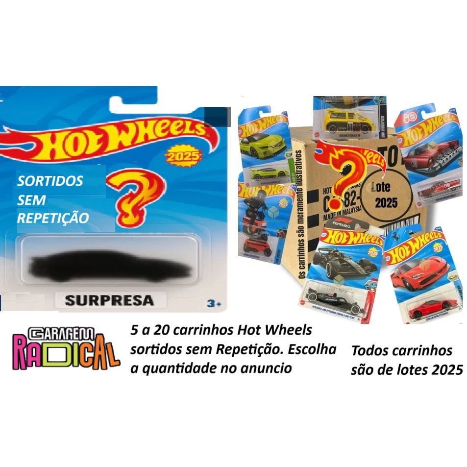 Kit Hot Wheels B Sico Sem Repeti O A Unidades Escolha A