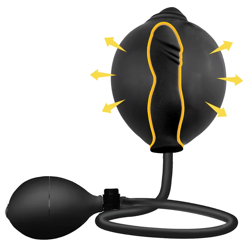 Plug Pênis Inflável Masturbador Vaginal Anal Excita Estimula Dilata