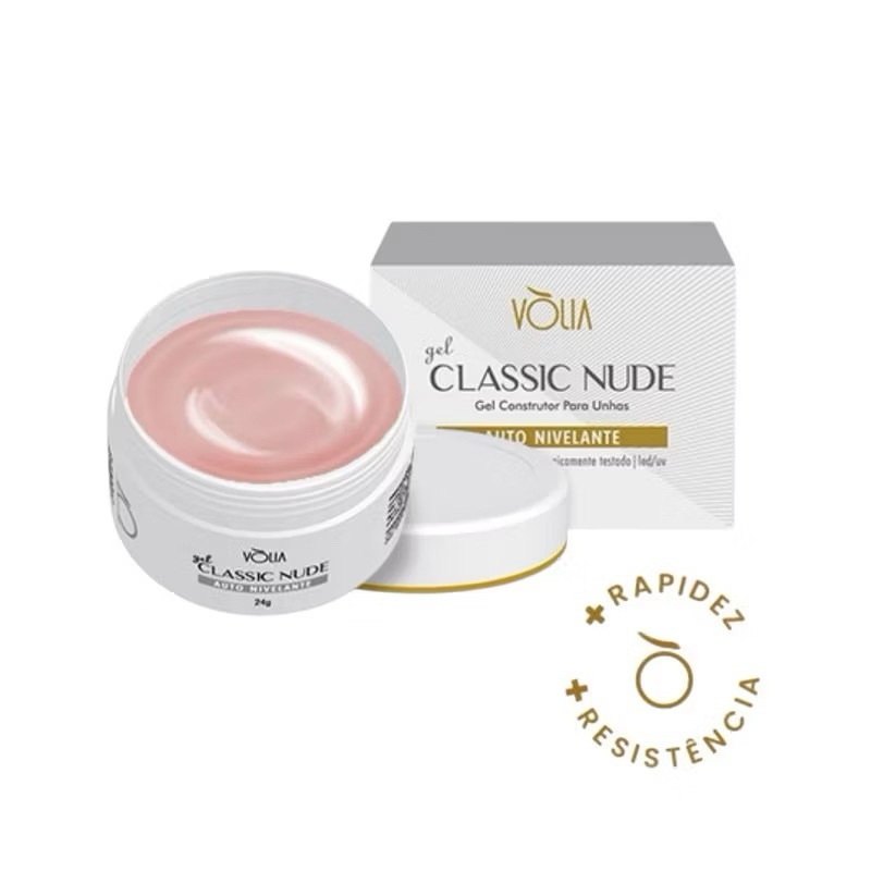 Gel Volia Unhas De Gel Classic Nude 24 Gr Shopee Brasil