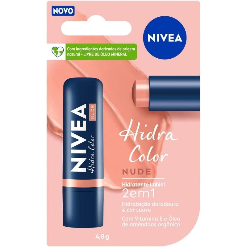 HIDRATANTE LABIAL NIVEA 2 EM 1 HIDRA COLOR CHAMPANHE NUDE 4 8G Shopee