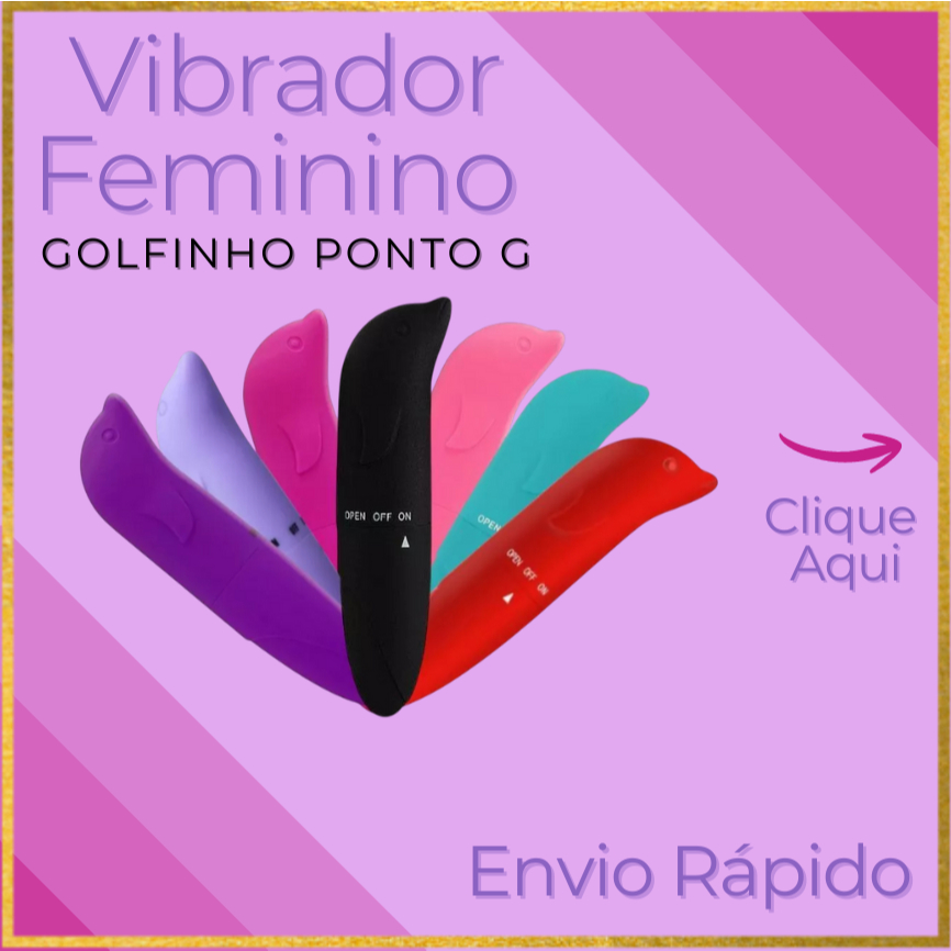 Vibrador Feminino Golfinho Ponto G Aveludado Brinquedo ERÓTICO sex shop
