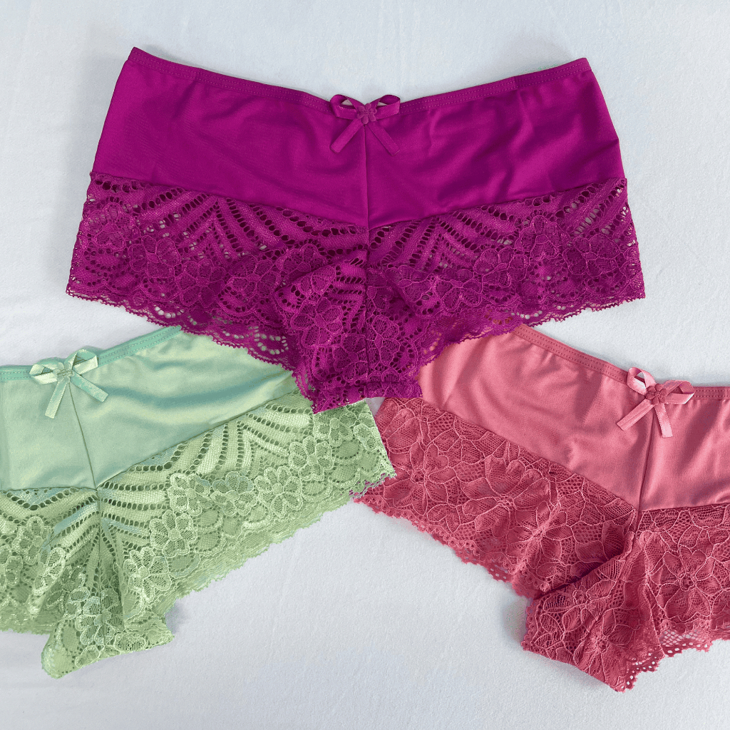 Kit Calcinhas Cale On Renda Tanga Calesson Lingerie Feminina
