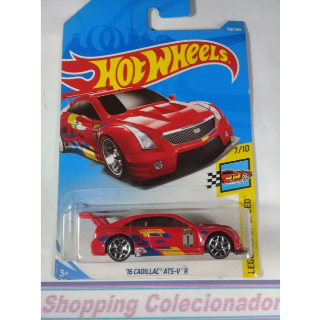 Hot Wheels Cadillac Ats V R Legends Lacrado Vermelho Shopee Brasil