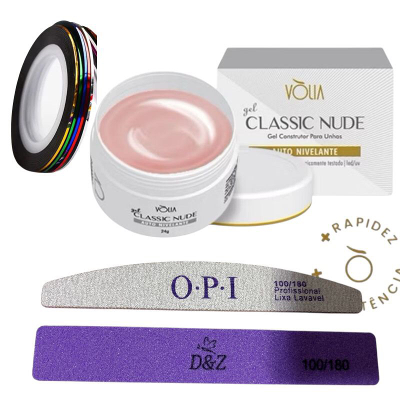 Gel Volia Unhas De Gel Classic Nude 24 Gr Shopee Brasil