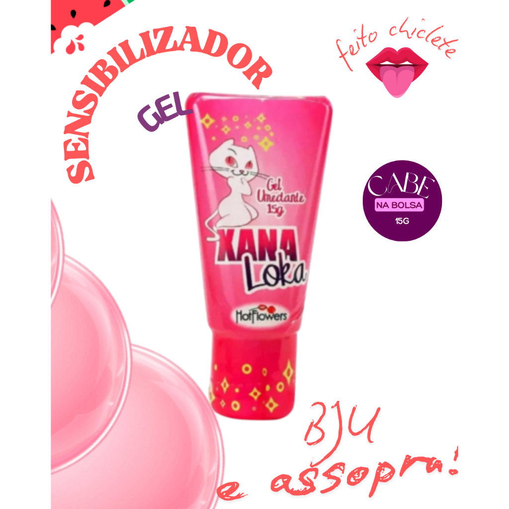 Gel Excitante E Lubrificante Xana Loka G Hot Flowers Esquenta