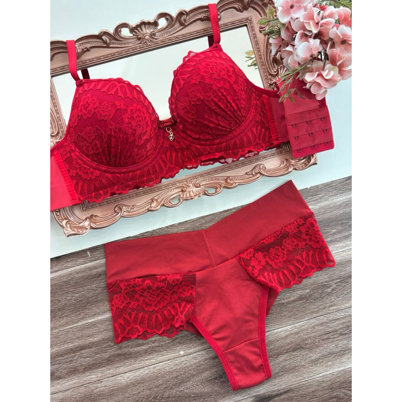 Lingerie Sexy Luxo De Renda Conjunto Lingerie Calcinha E Suti Langeri
