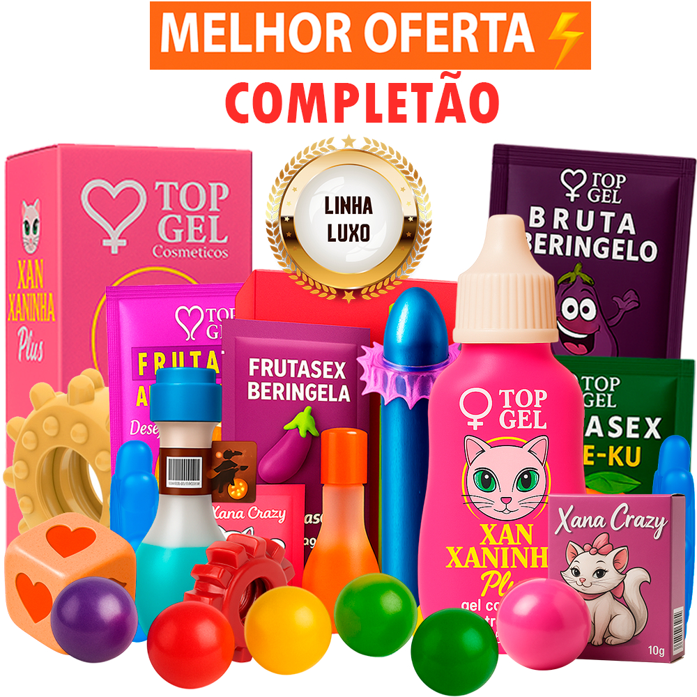 Kit Mais Luxo Sex Shop Produto Erótico sexy shop Brinquedo casal c