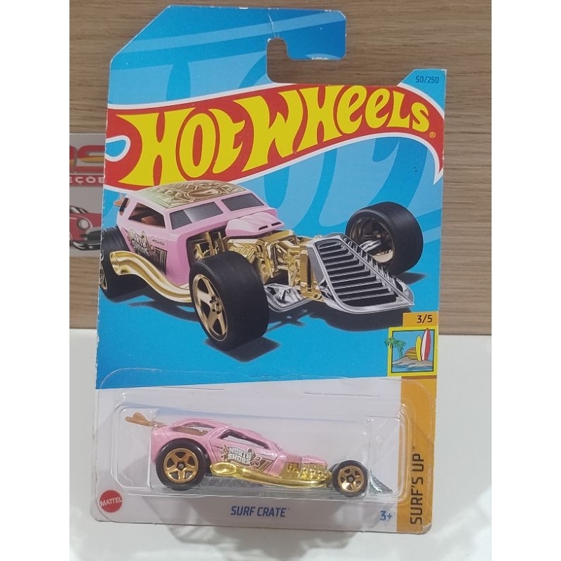 Hot Wheels Surf Crate Rosa Th Shopee Brasil