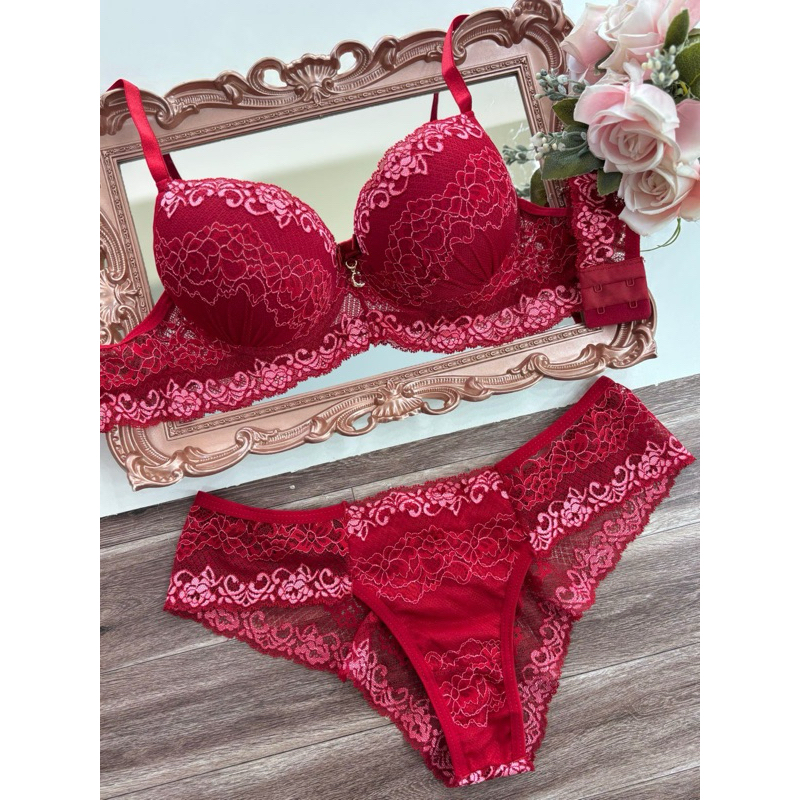 Lingerie Sexy Luxo De Renda Conjunto Calcinha E Suti De Renda Lingerie