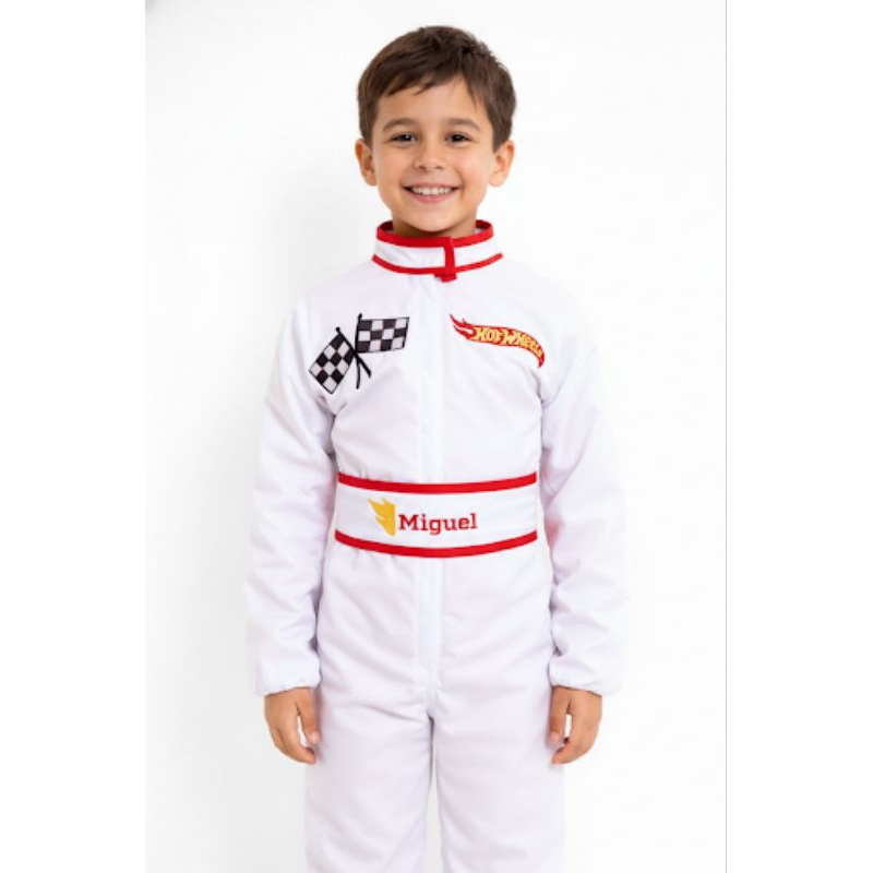 Fantasia Piloto Hot Wheels Infantil Personalizada Shopee Brasil