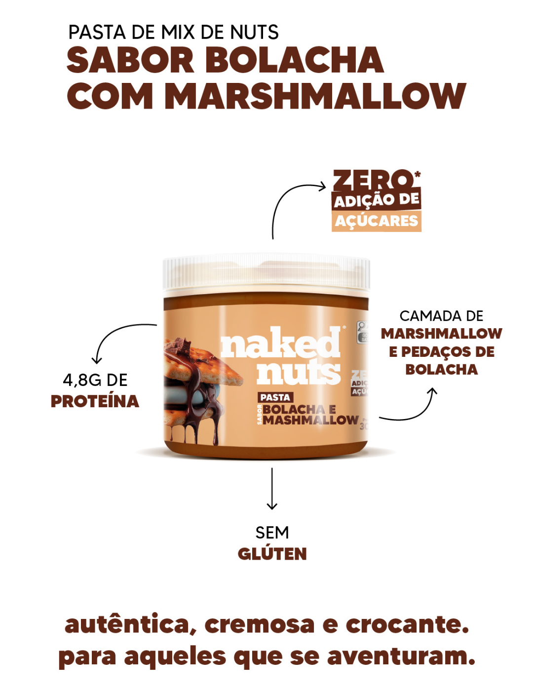 Pasta de Amendoim Proteica 300g Naked Nuts Pasta Fit Zero Açúcar
