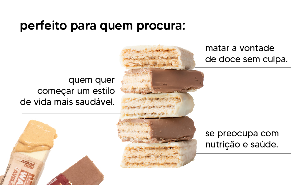 Naked Wafers Chocolate Branco E Ao Leite Recheio De Leite Em