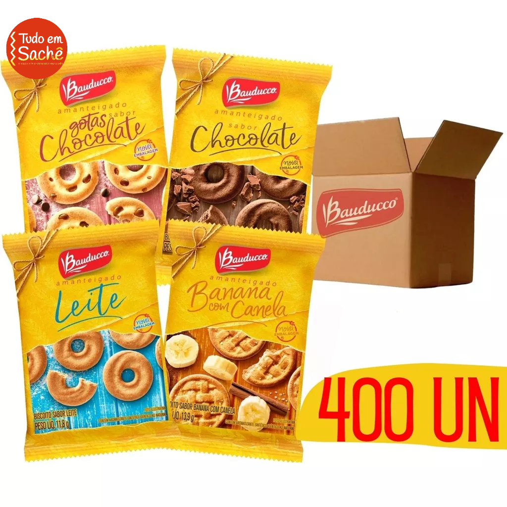 Un Biscoitos Bauducco Em Sache Choco Leite Gotas Banana Shopee Brasil