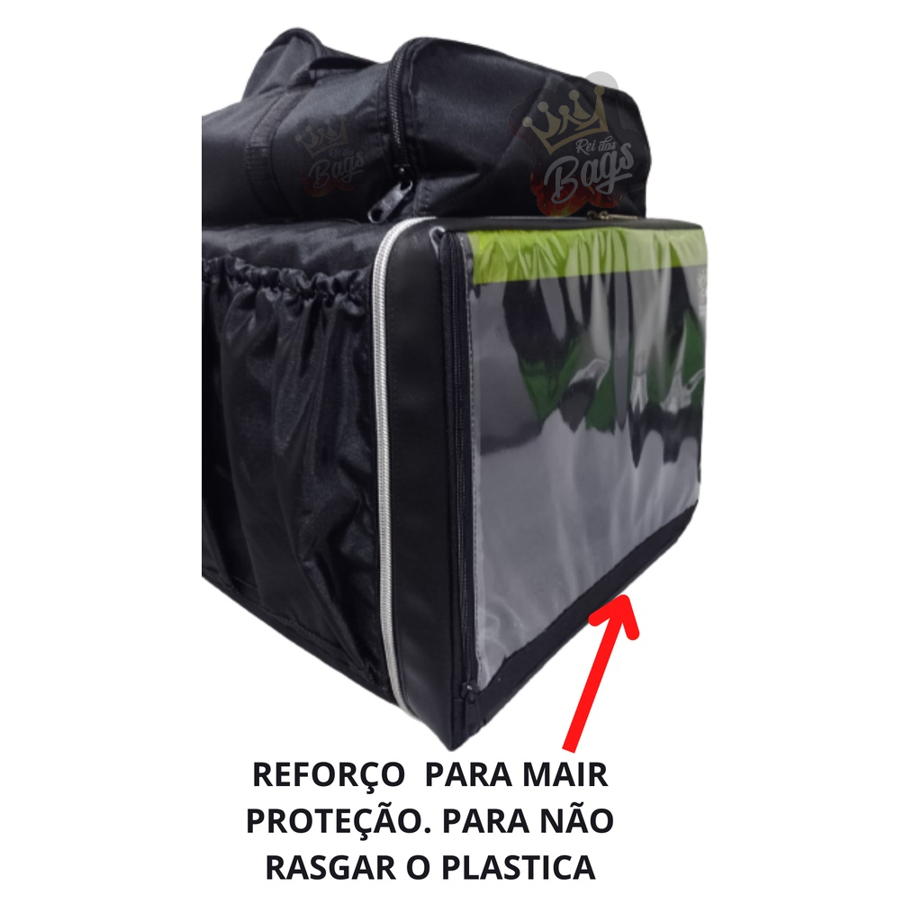 Bag Mochila Termica Material Refor Ado Motoboy Entregador Pizza L