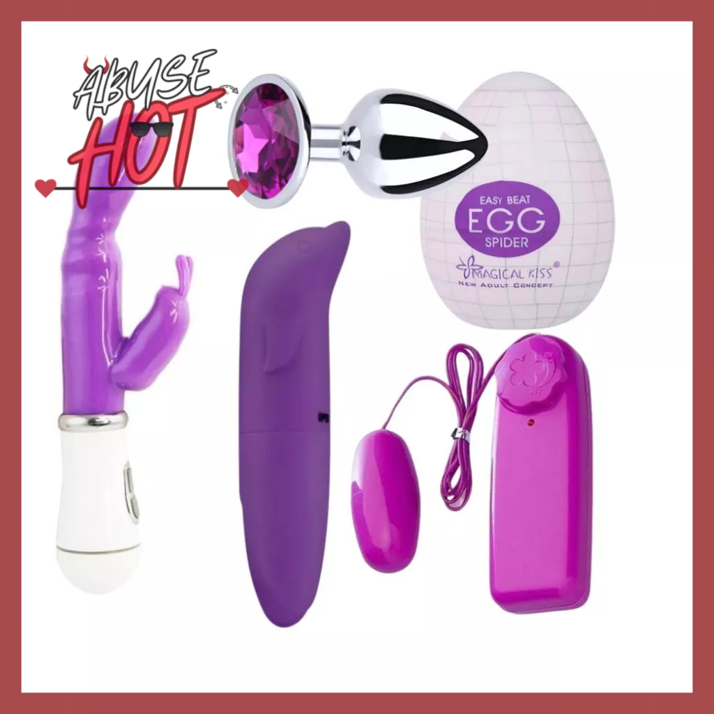 Kit Sex Shop Vibrador Feminino Ponto G Golfinho Vibro Bullet