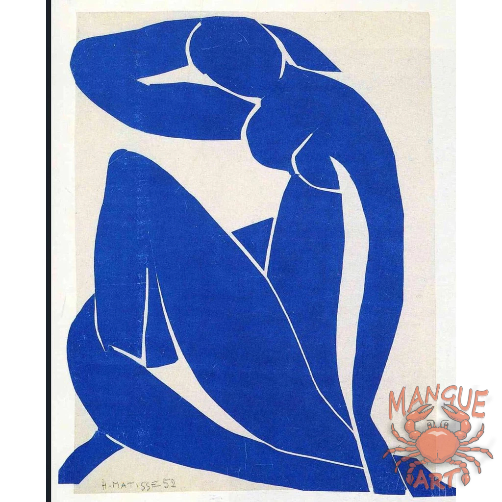 Quadro decorativo Blue Nude II Henri Matisse impressão tela acetinada