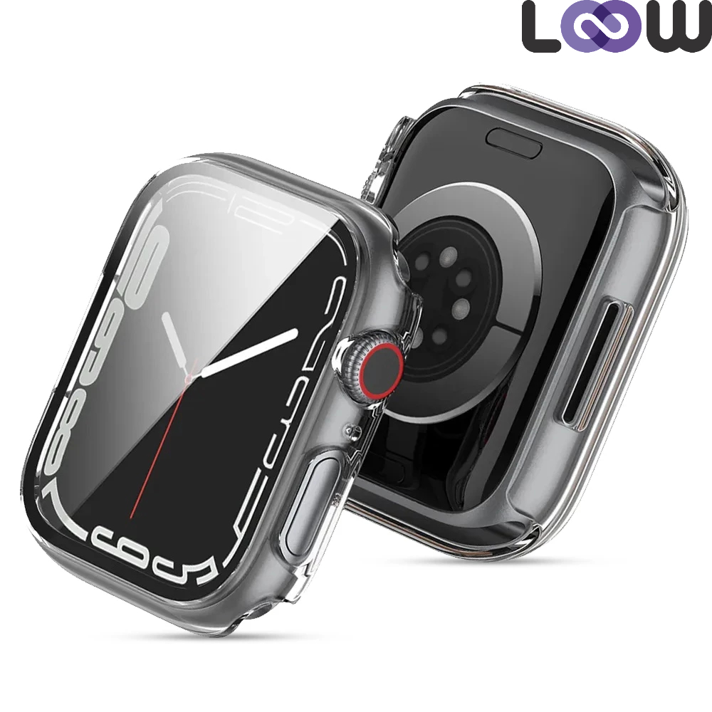 Capa Bumper Para Apple Watch Series Mm Mm Capinha Case Vidro