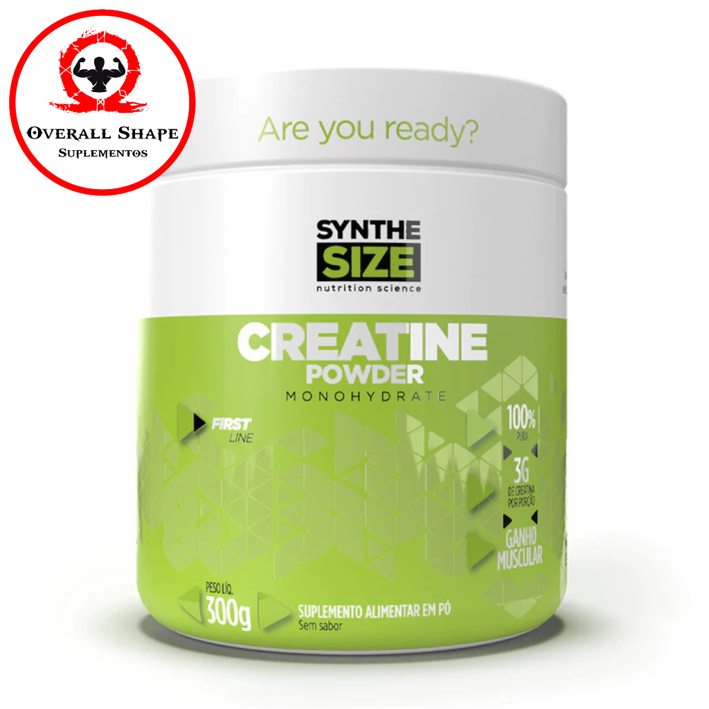 Creatina Creatine Powder Pura 300g Synthesize Shopee Brasil