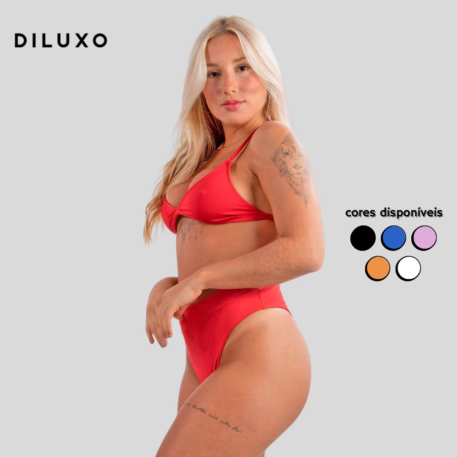 Biquini Hot Pant Verão Cintura Alta Alcinha Lycra Diluxo Blogueira Poliamida Shopee Brasil