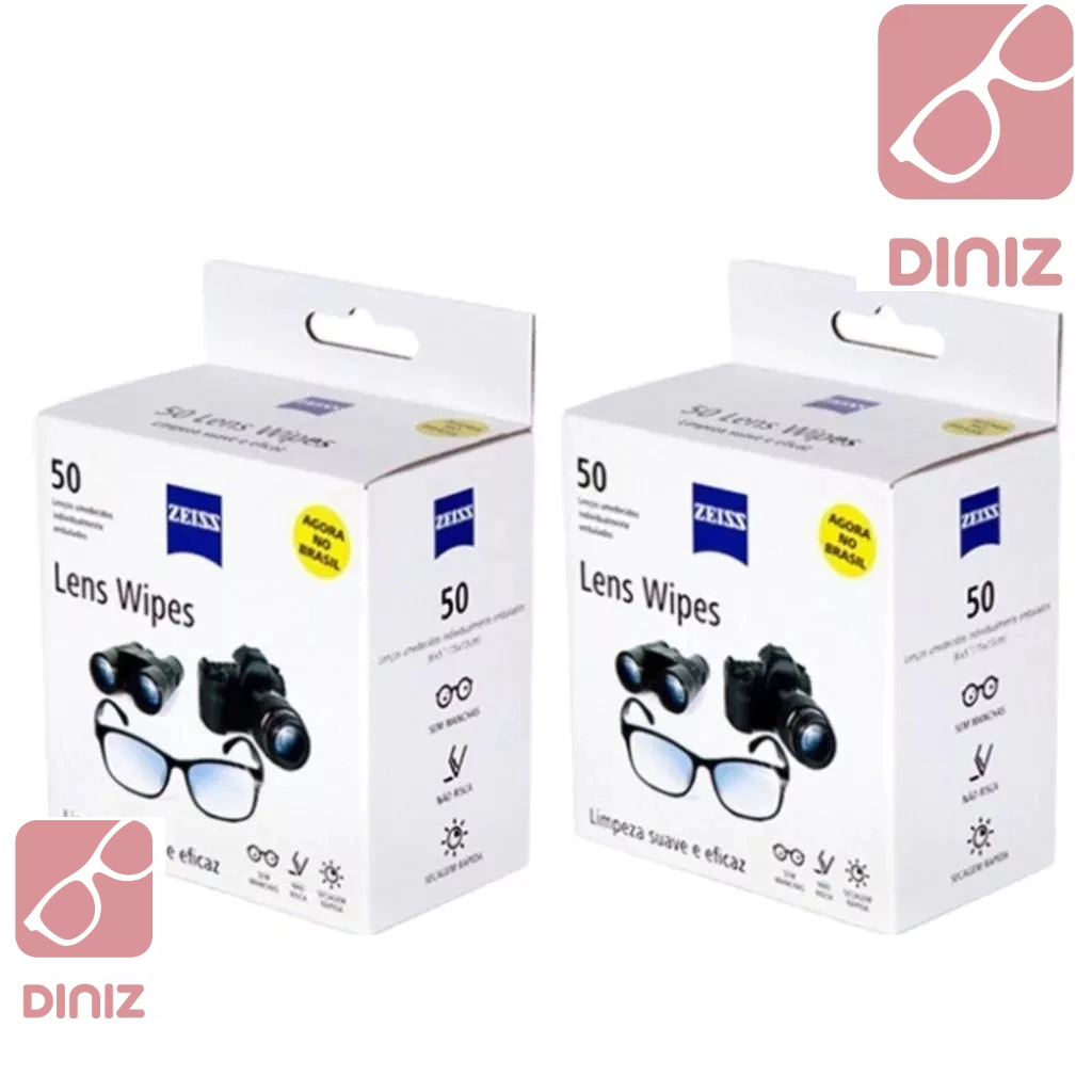 Zeiss Lens Wipes C 100 Lenços Umedecidos Limpa Lentes Óculos Shopee