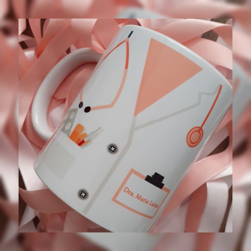 caneca personalizada dia do médico doutor porcelana Shopee Brasil