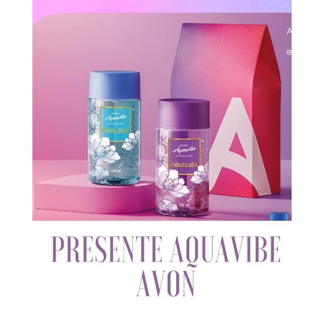 Kit Presente Avon Body Splash Mini Aquavibe Ml Frag Ncia Jabuticaba