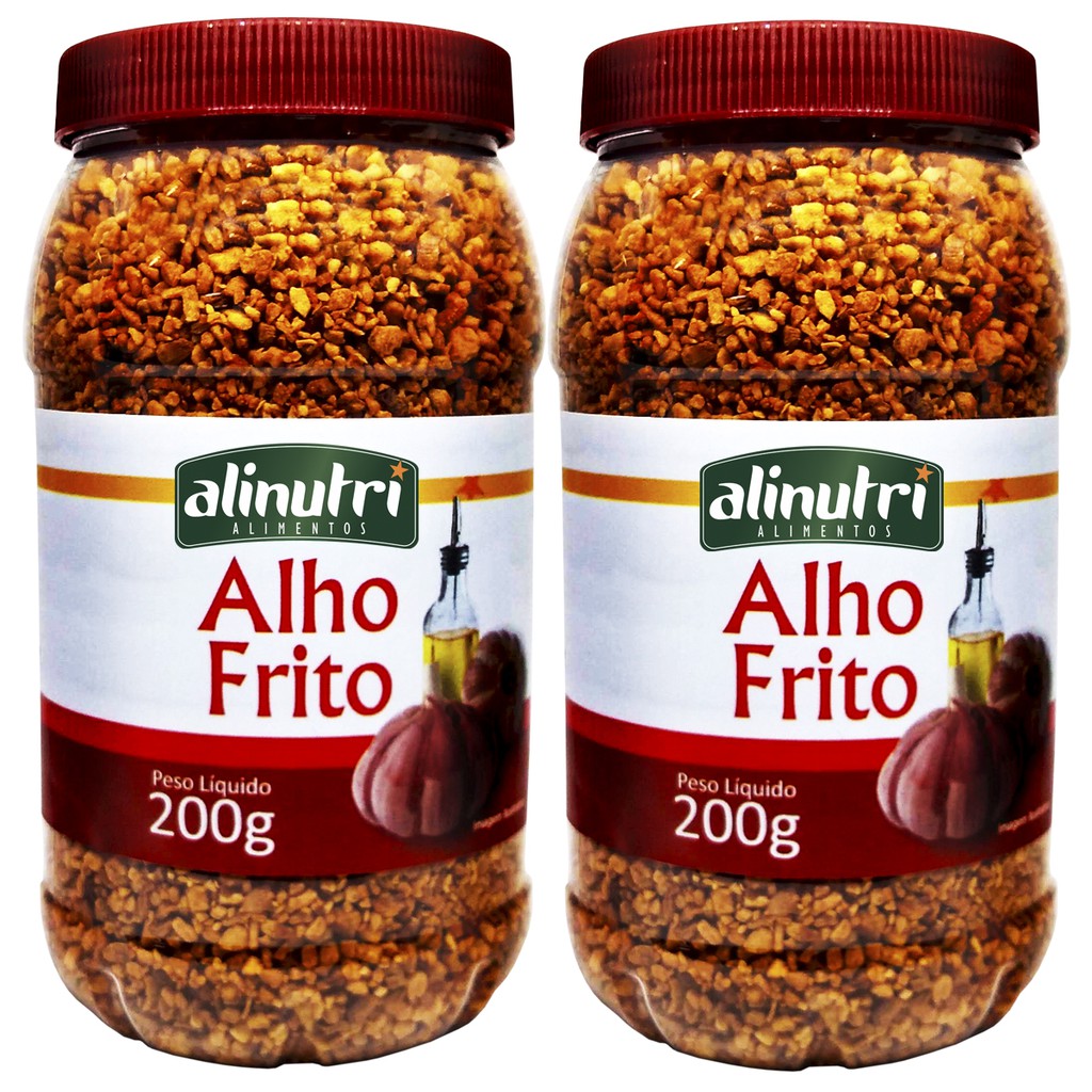 Kit Un Alho Frito Granulado G Shopee Brasil