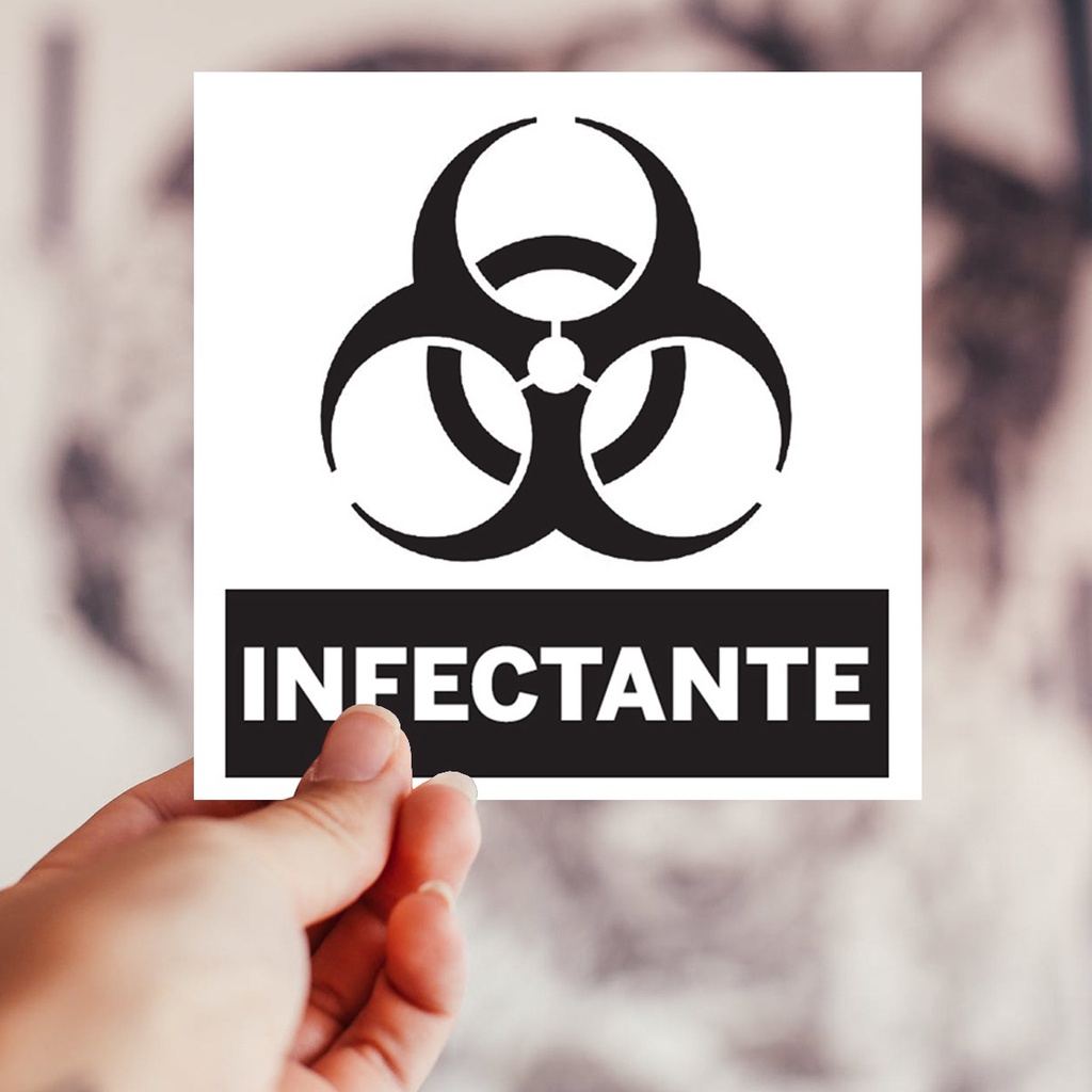 Adesivo Para Lixeira Lixo Infectante Transparente X Shopee Brasil