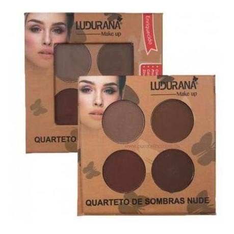 Quarteto De Sombras Nude 03 Ludurana Lindas Shopee Brasil