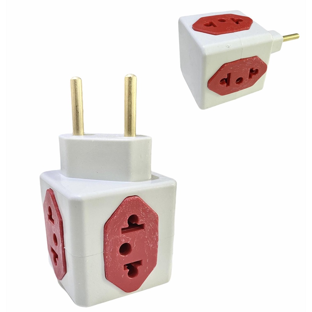 Adaptador Tomada Em Cubo 4 Entradas Benjamin Shopee Brasil