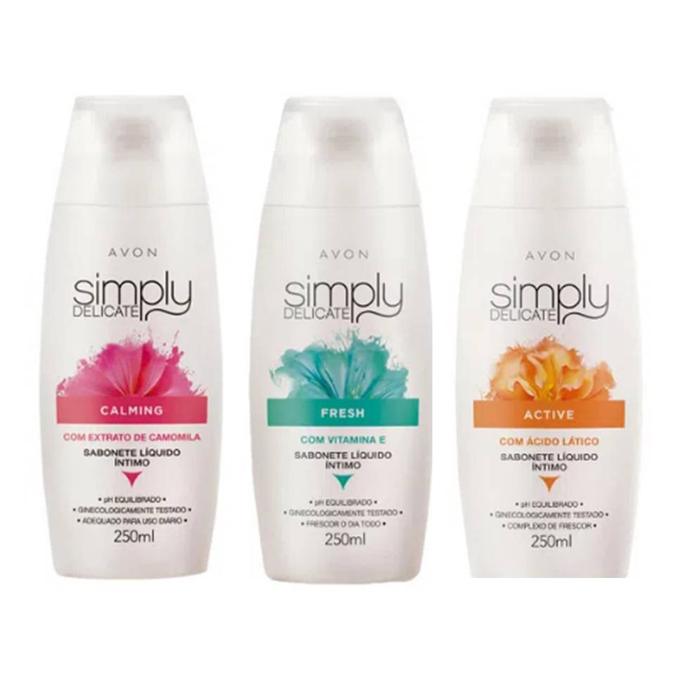 Sabonete L Quido Ntimo Simply Delicate Ml Ml Avon Shopee