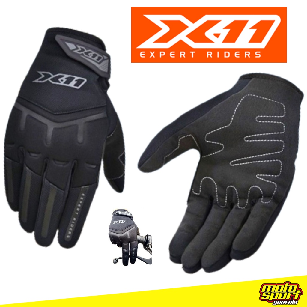 Luva De Motoqueiro X11 Fit X Função Touch Screen Masculina Proteção