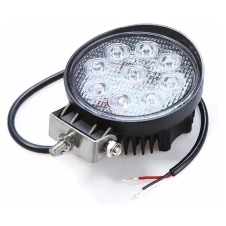 Farol De Milha Auxiliar Led Redondo W V V Carro Jeep Caminh O