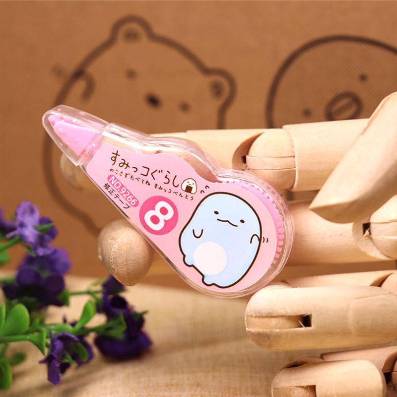 Fita Corretiva Sumikko Gurashi Transparente Bichinhos Kawaii Corretivo