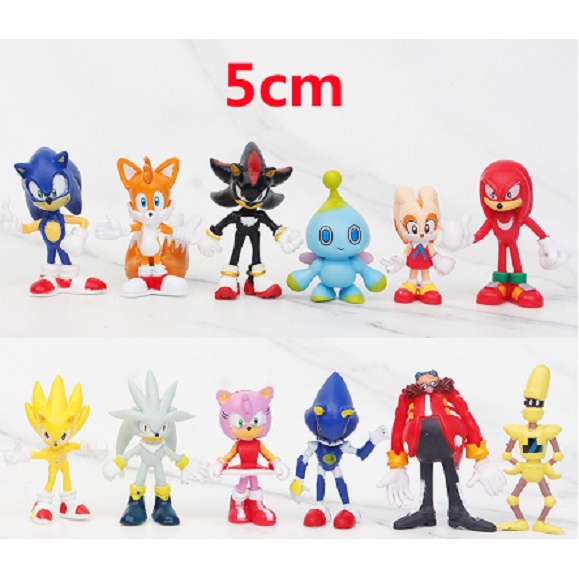 Kit Bonecos Miniaturas Game Sonic Shopee Brasil