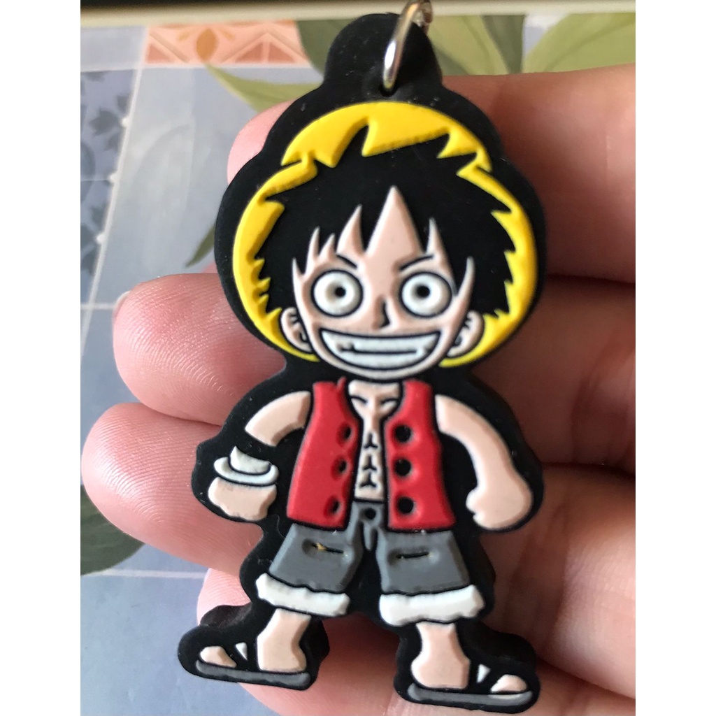 Chaveiro Emborrachado One Piece Monkey D Luffy Shopee Brasil