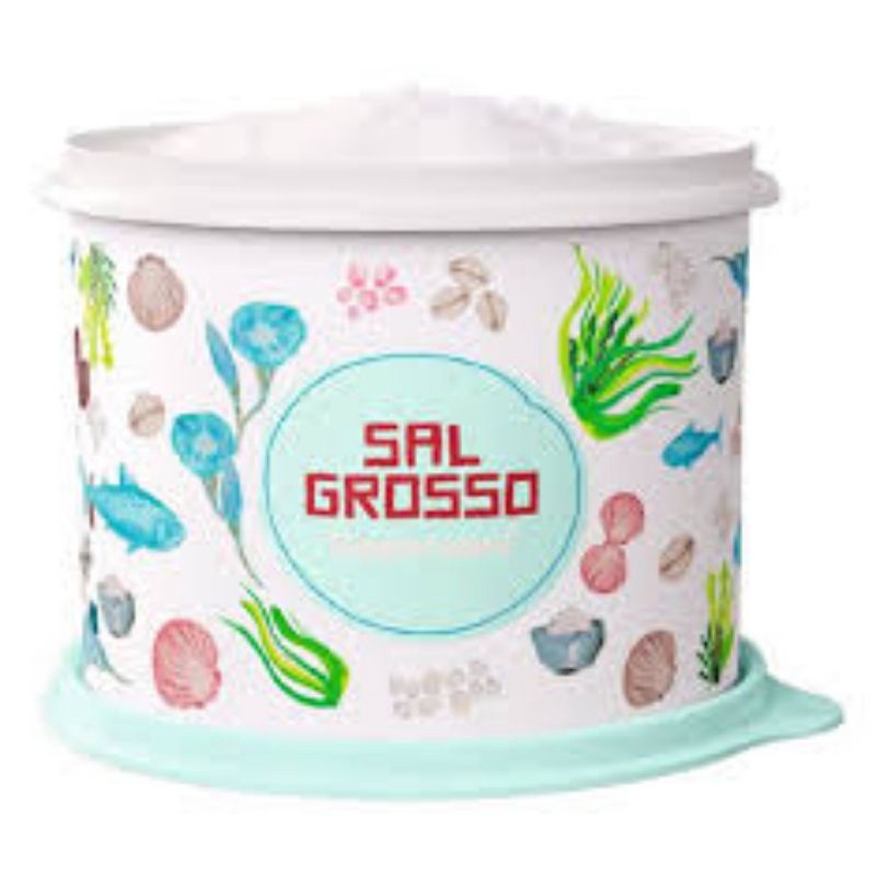 Tupper Caixa Sal Grosso Floral 1Kg Tupperware 100 Original Shopee Brasil