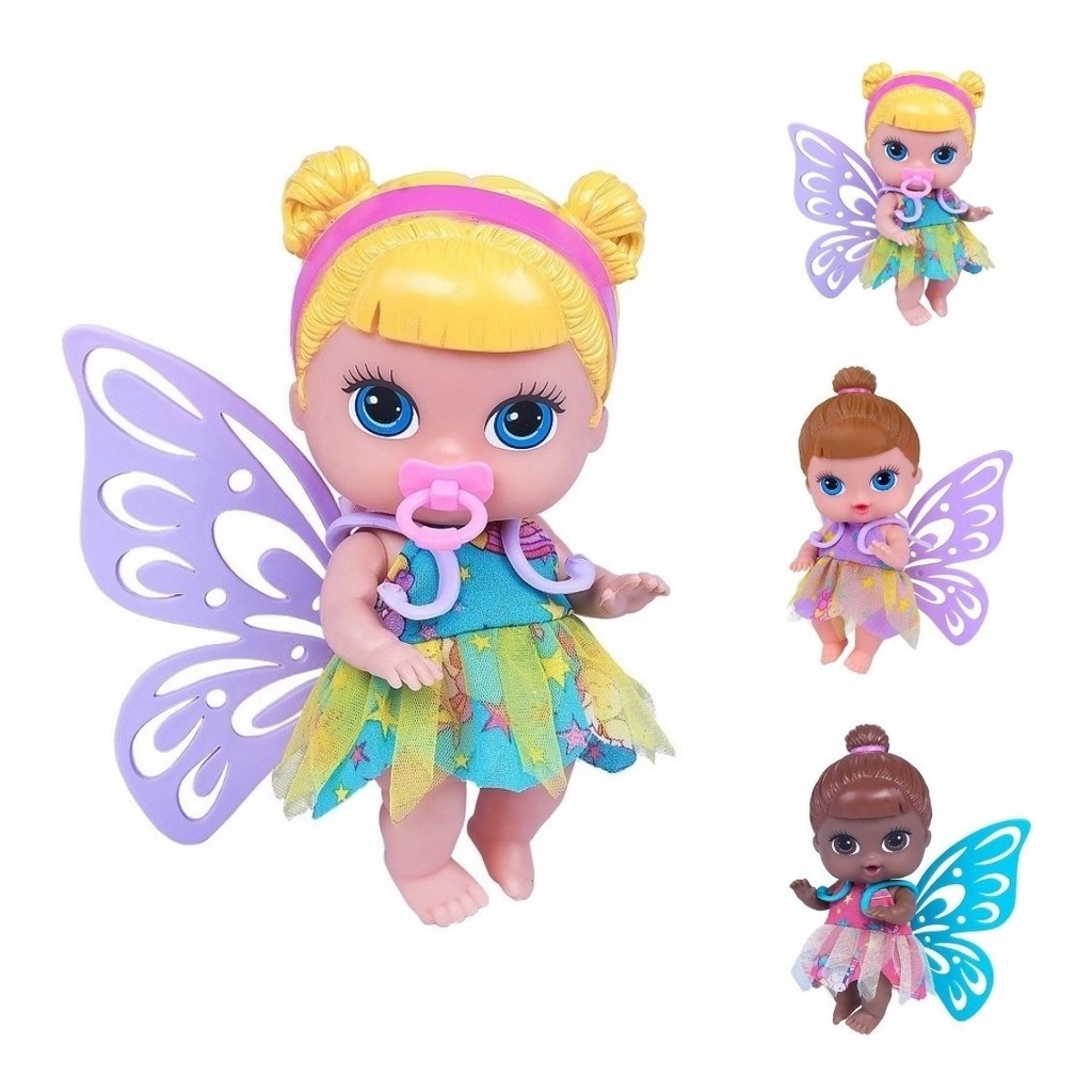 Boneca Babys Collection Mini Fada Fadinha Menina Super Toys Shopee