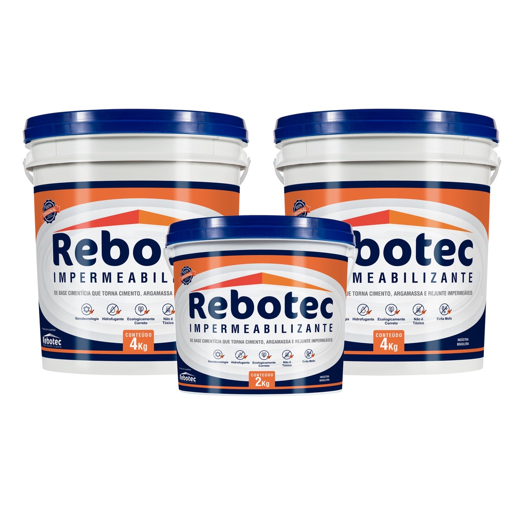 Rebotec Impermeabilizante Kg Promo O Original Shopee Brasil