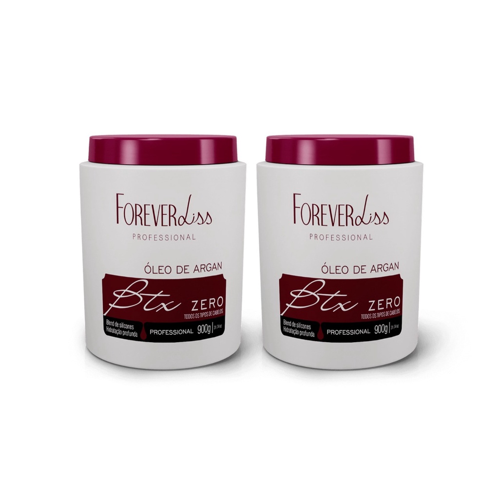 Forever Liss Botox Capilar Argan Oil 900G 2 Unidades Shopee Brasil