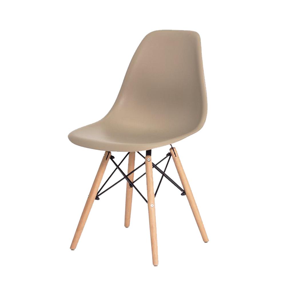 Cadeira Para Mesa De Jantar Charles Eames Eiffel Nude Base Madeira Wood